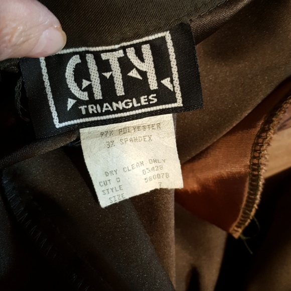 Suit. Jacket and dress. Moss green - Picture 6 of 7